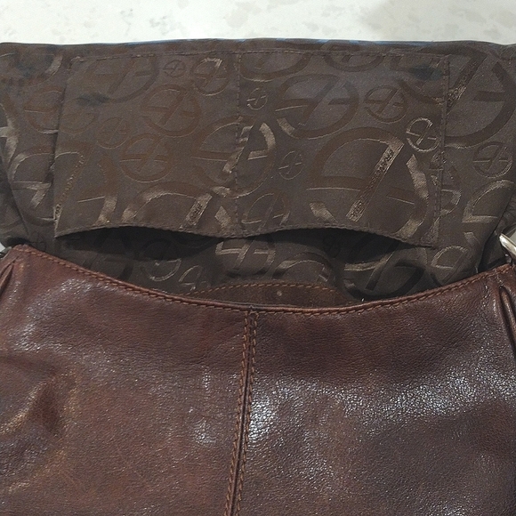 Francesco Biasia Hobo Bag Rich Soft Brown Leather / Suede - Picture 10 of 16